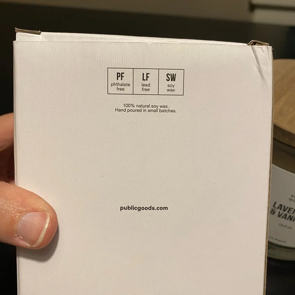 Public Goods Lavender & Vanilla 12.3oz candle. Plant based, vegan, soy wax - Picture 6 of 6